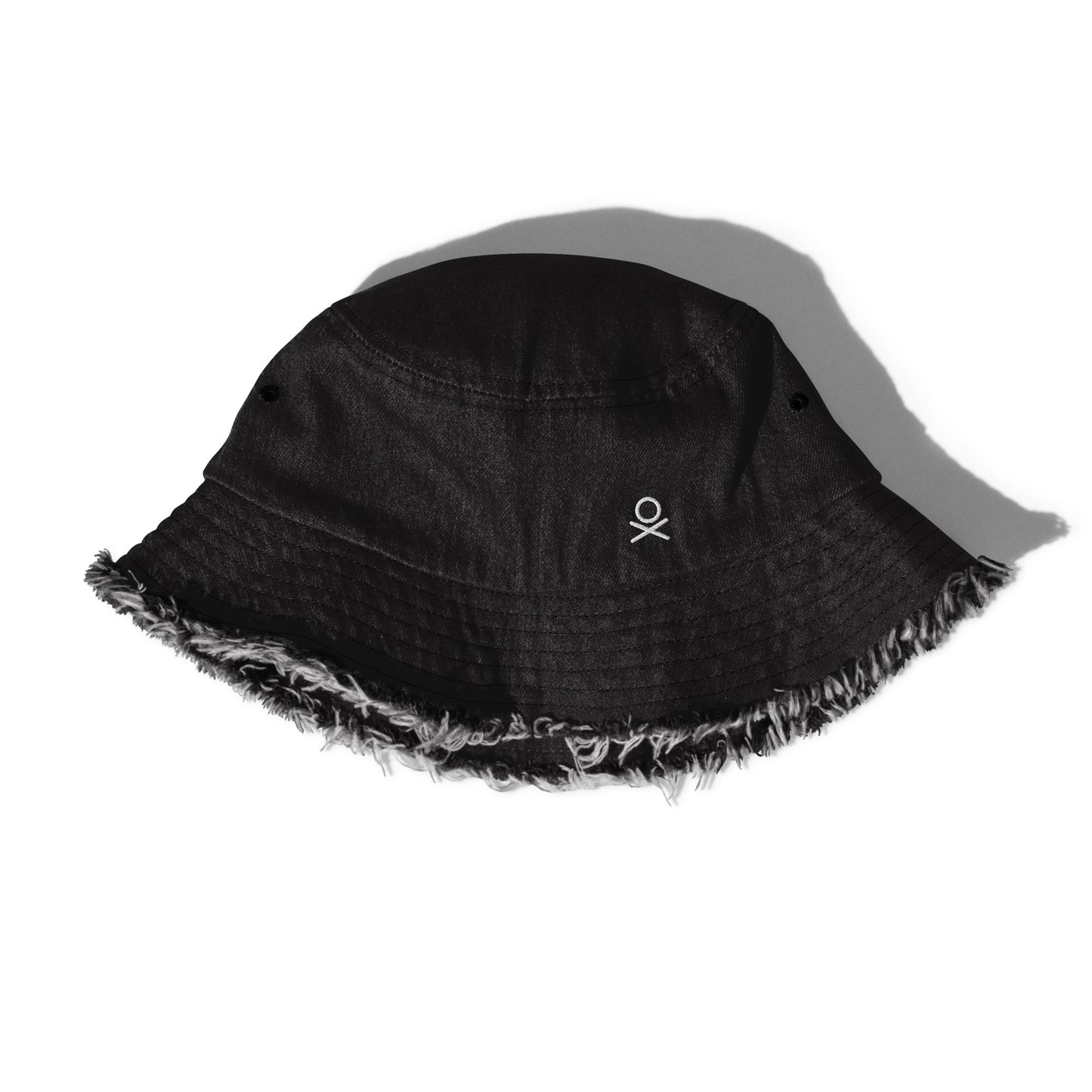 OX | WHT - Distressed denim bucket hat | 4 Colors Available