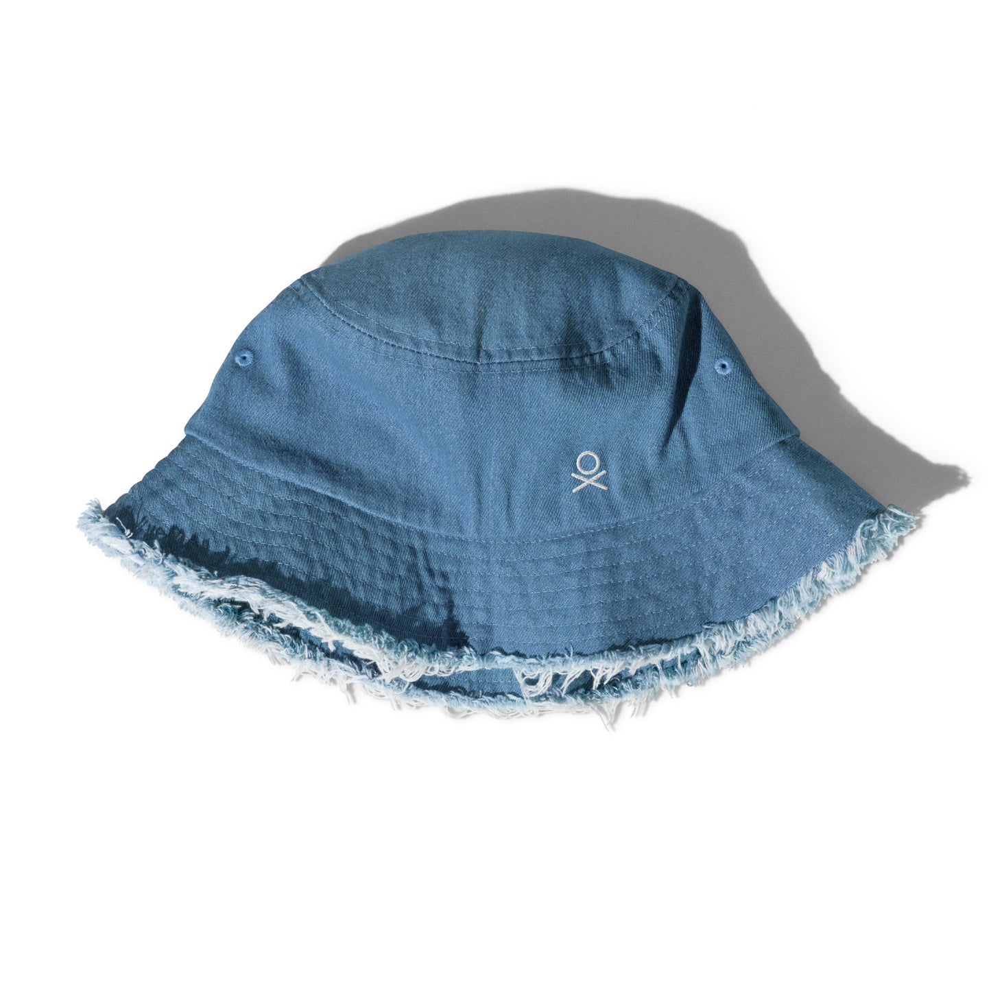 OX | WHT - Distressed denim bucket hat | 4 Colors Available