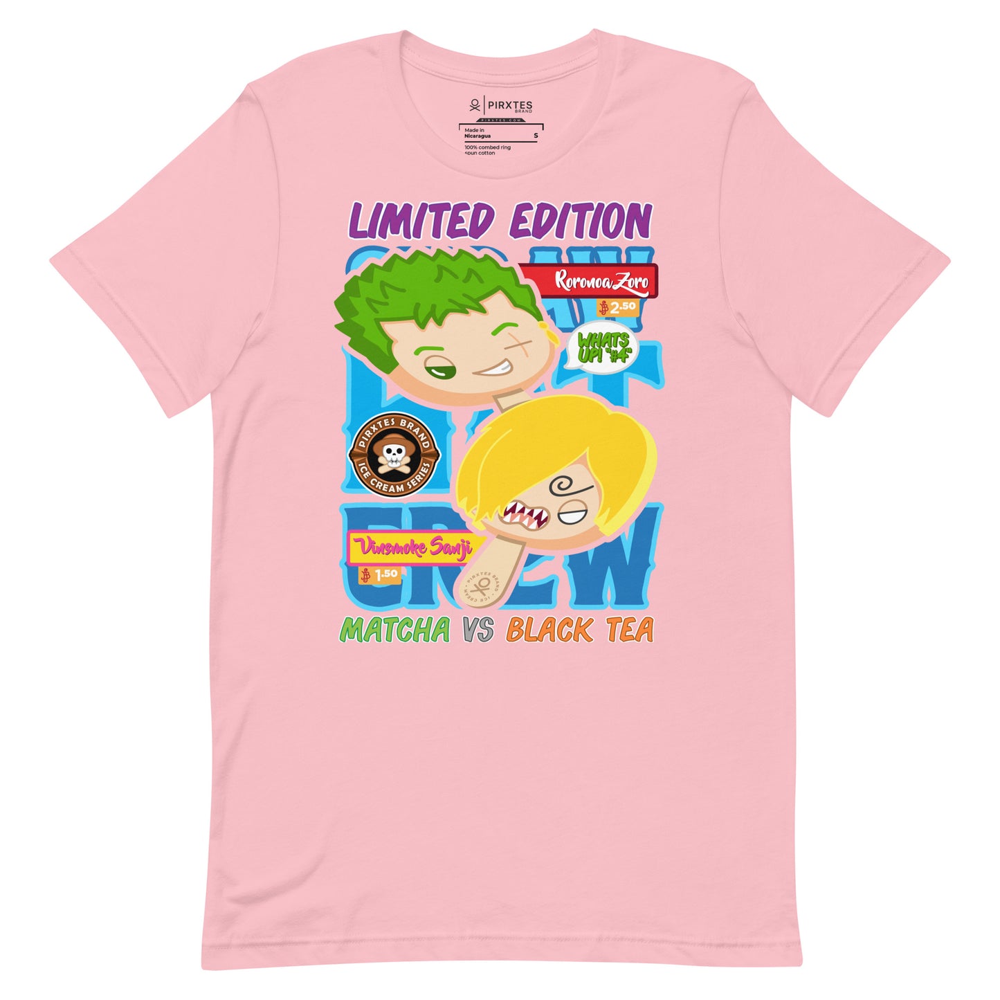 What up! #4 - Zoro vs Sanji - OP - Ice Cream Series - Unisex t-shirt