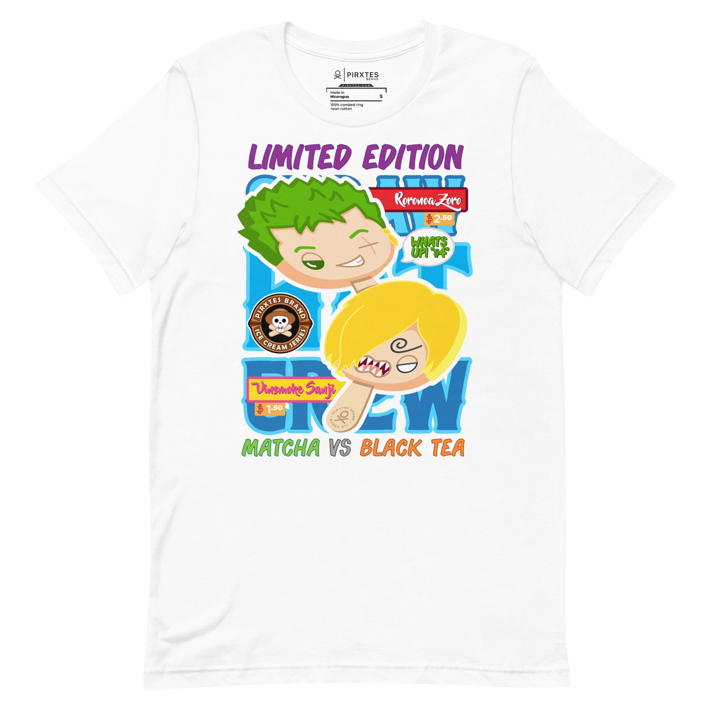 What up! #4 - Zoro vs Sanji - OP - Ice Cream Series - Unisex t-shirt