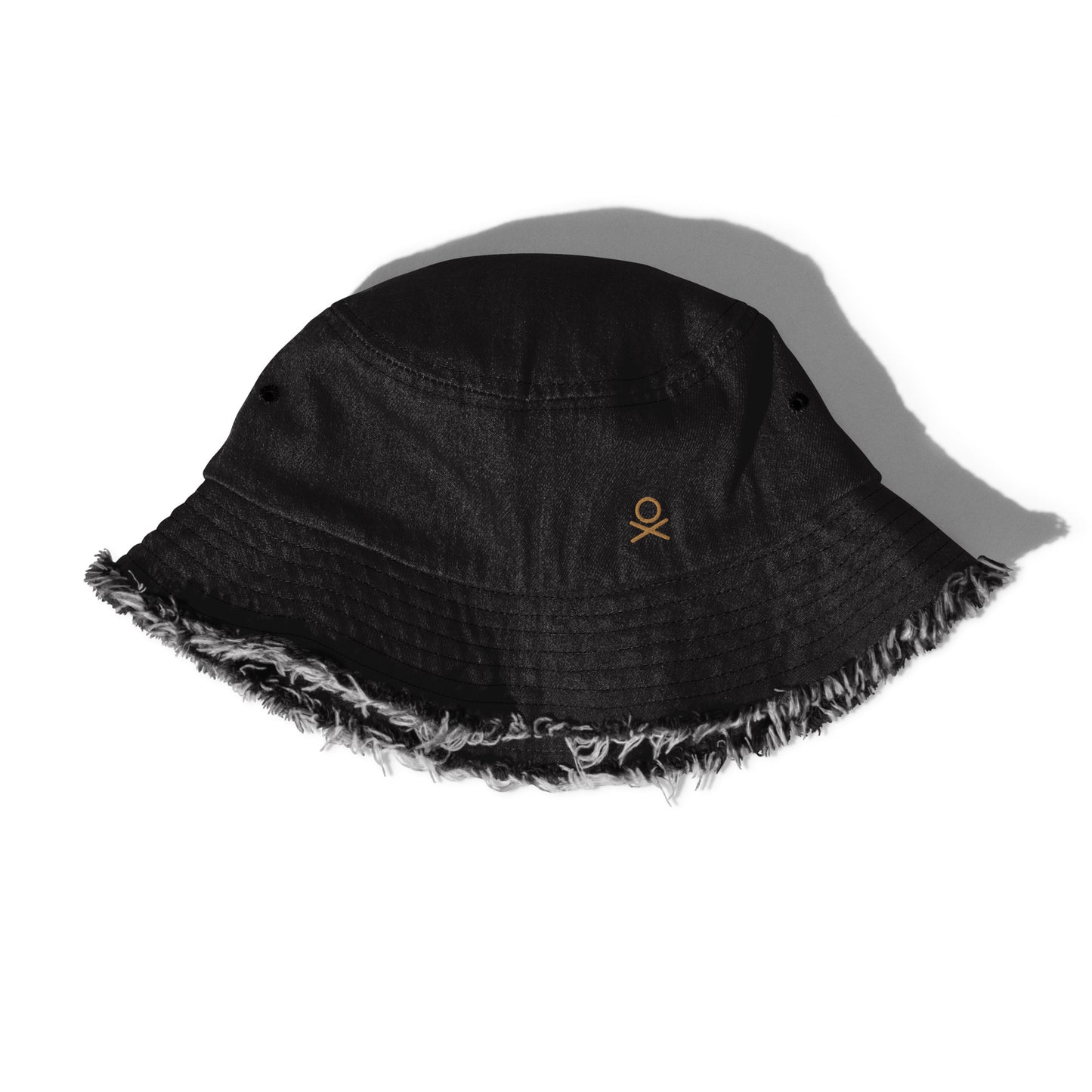 OX | OLD GLD - Distressed denim bucket hat | 2 Colors Available