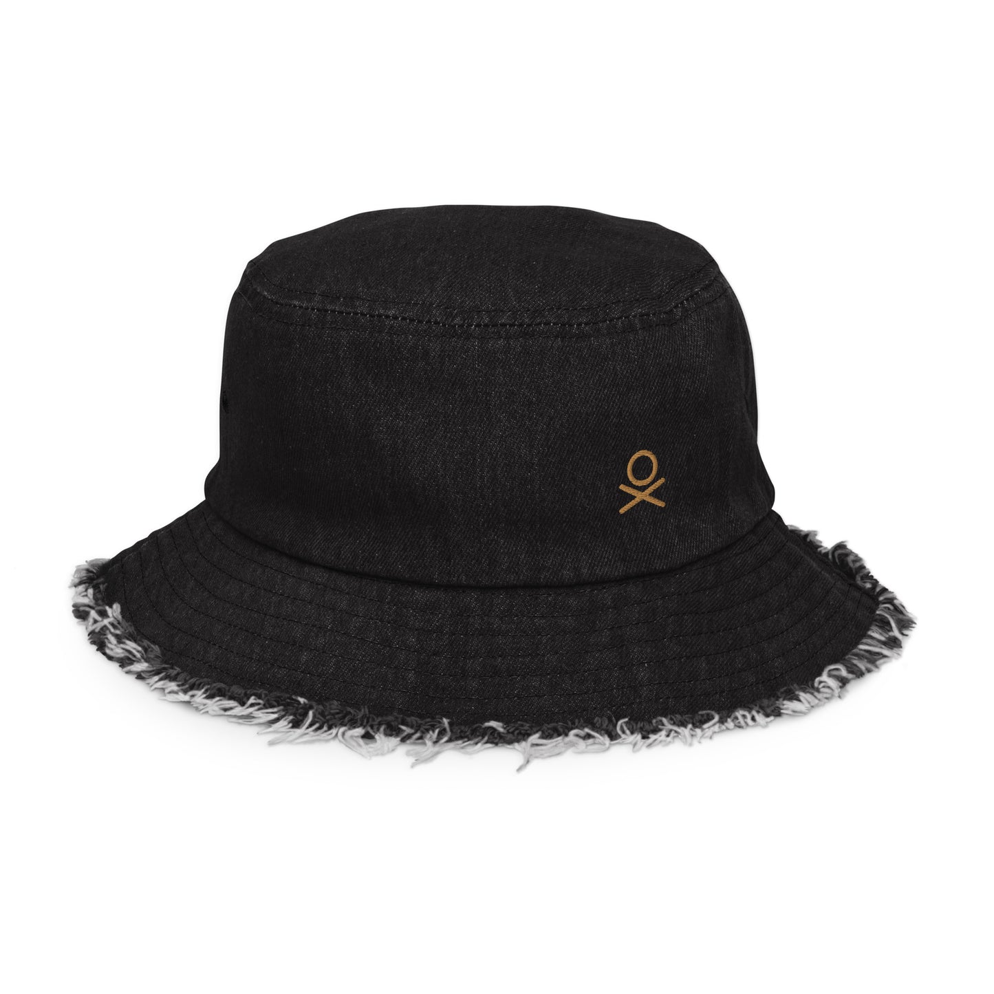 OX | OLD GLD - Distressed denim bucket hat | 2 Colors Available