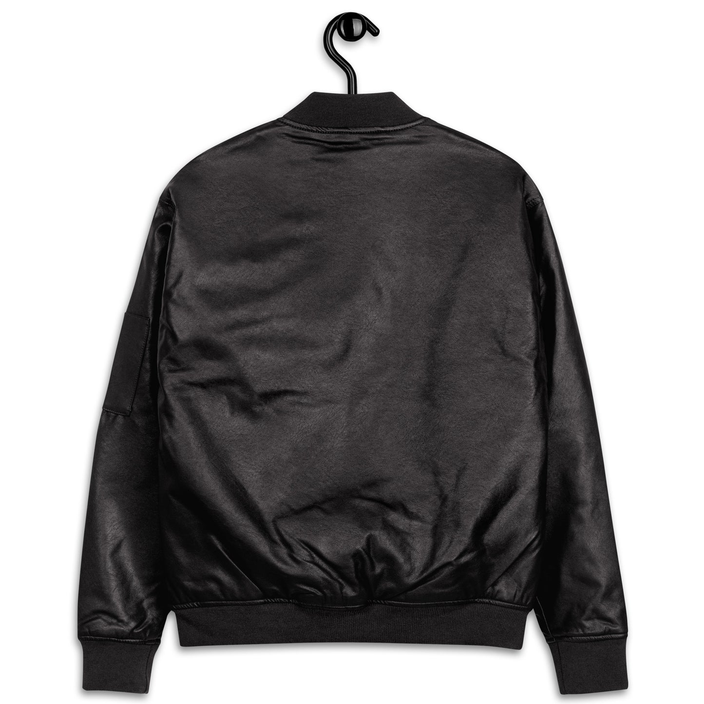 OX | BLK - Captain's Leather Bomber Jacket