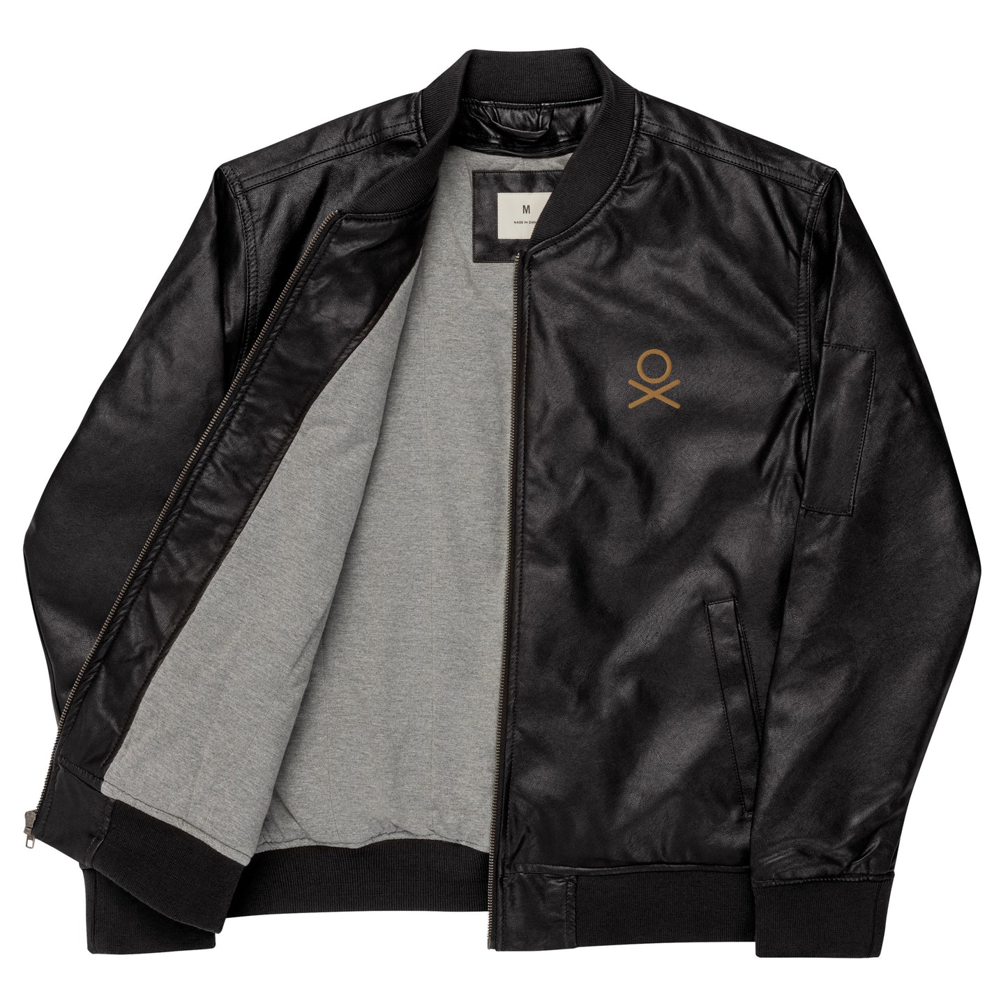 OX | OLD GLD - Captain's Leather Bomber Jacket | 2 Colors Available