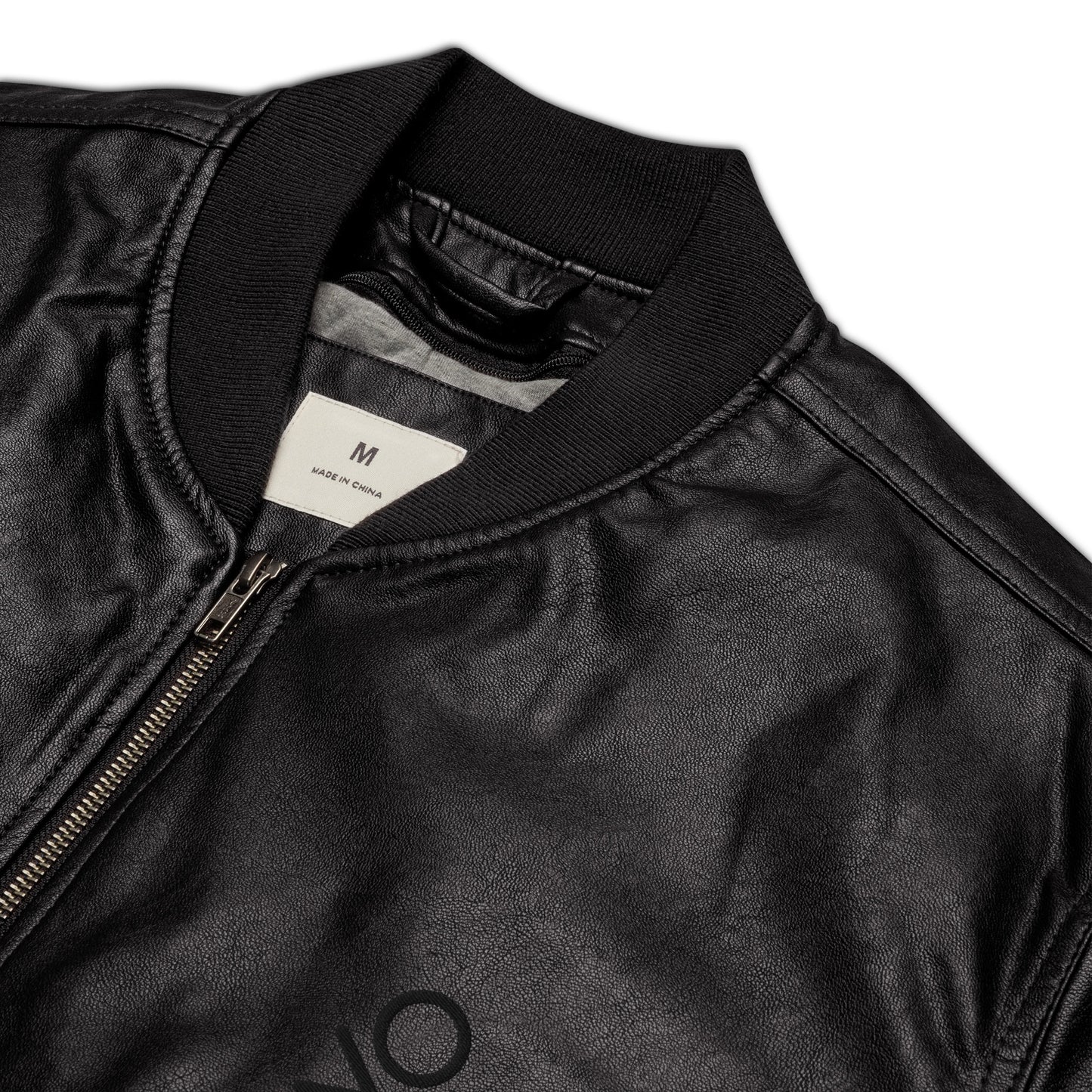 OX | BLK - Captain's Leather Bomber Jacket