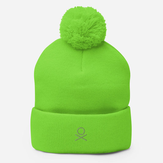 PIRXTES Brand - LIME - Pom-Pom Beanie