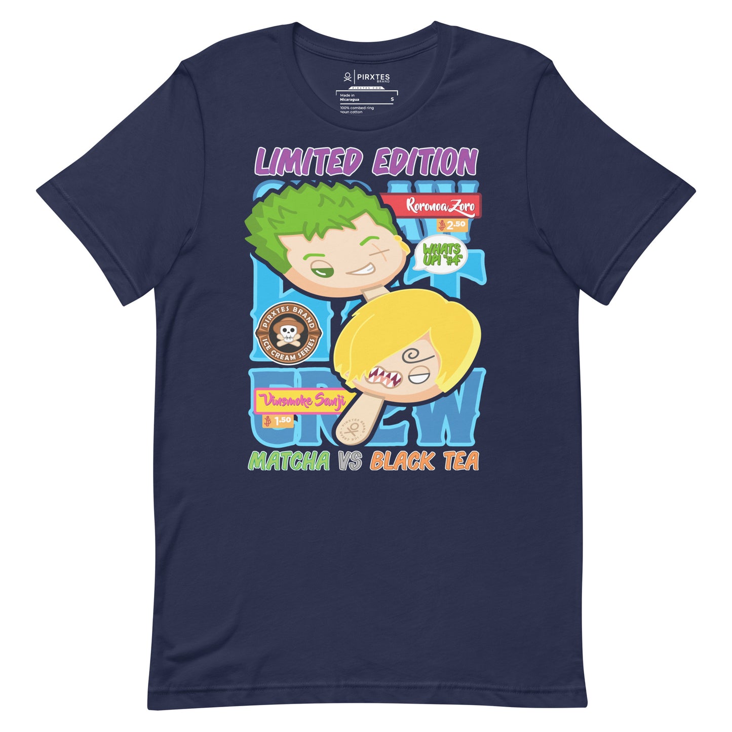 What up! #4 - Zoro vs Sanji - OP - Ice Cream Series - Unisex t-shirt