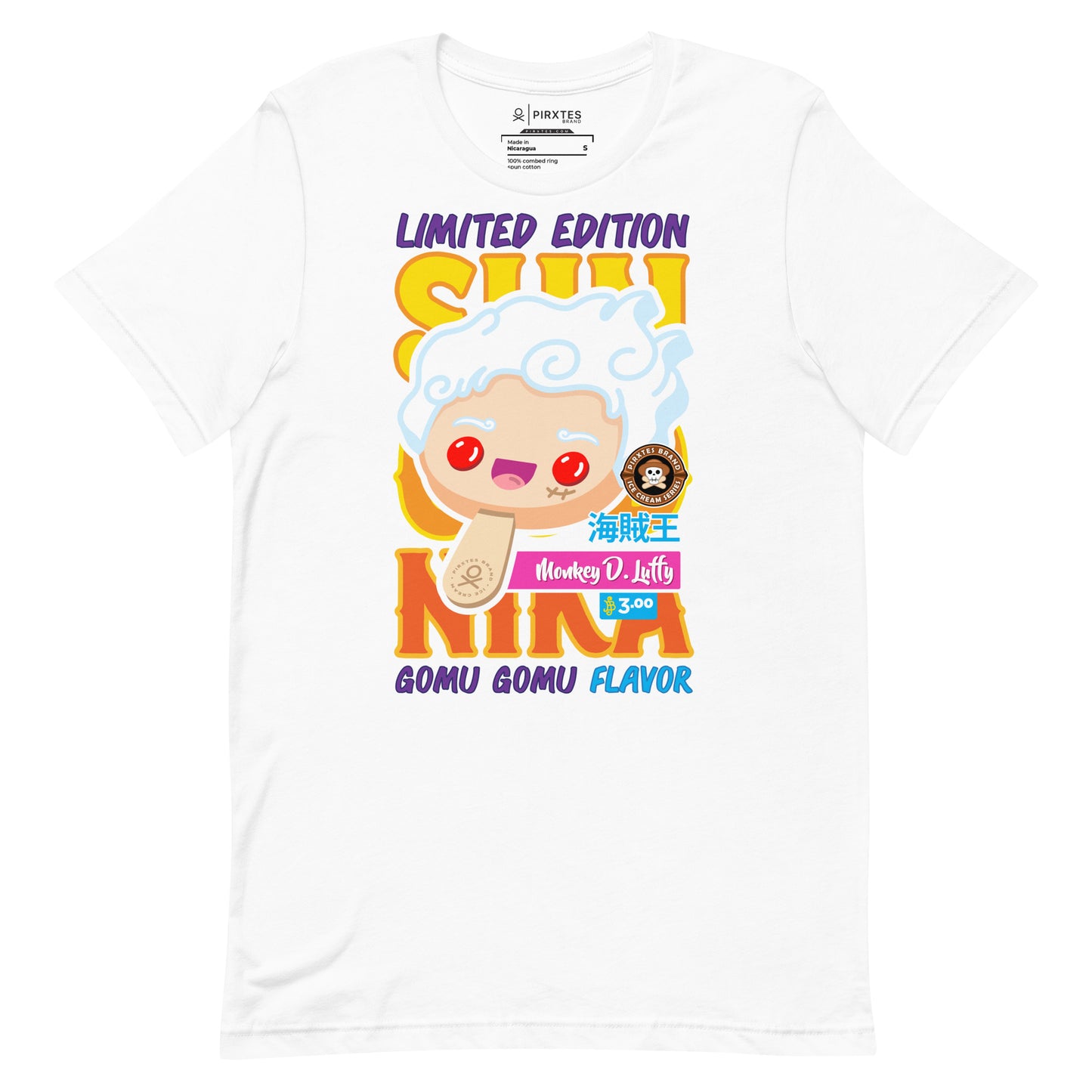 Gear 5 Luffy - Sun God Nika - OP - Ice Cream Series - Unisex t-shirt