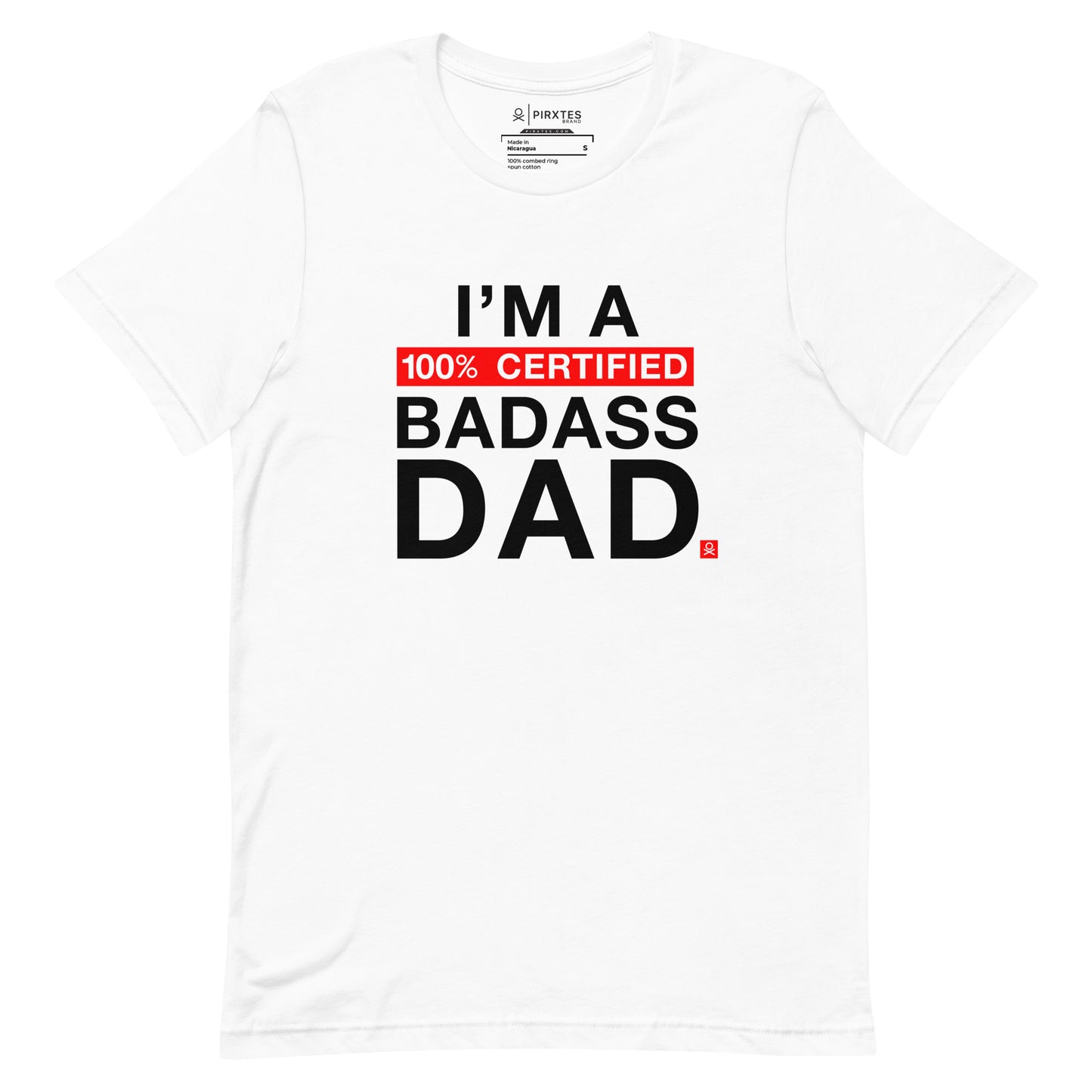 Badass Dad - Wht - Unisex t-shirt